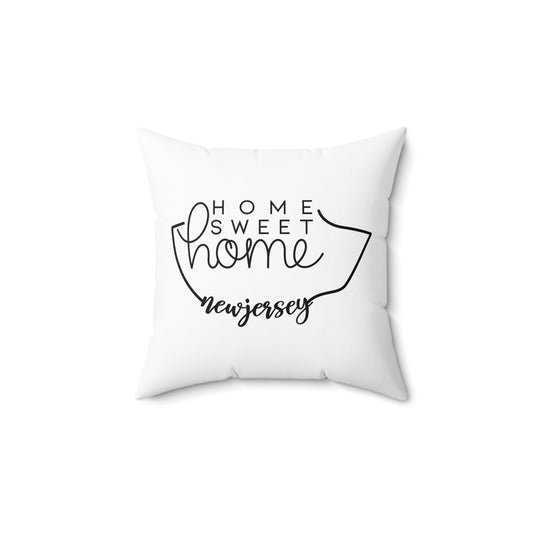 Home Sweet Home New Jersey Decorative Pillow | Gift For Her | Home Decor | State Gift | Customized State Pillow