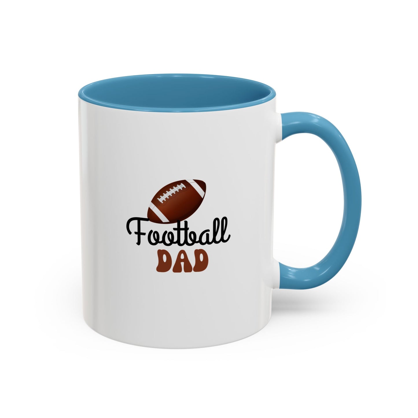 Football Dad Mug | Sports Fan Gift | Proud Father Gift | Funny Gift For Dad | 11oz Accent Mug | 15oz Accent Mug | Fall Gift