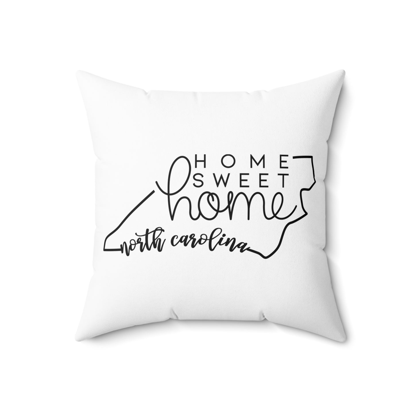 Home Sweet Home North Carolina Decorative Pillow | Gift For Her | Home Decor | State Gift | Customized State Pillow