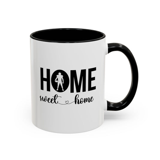 Male Football Mug | Sports Mug |11oz Accent Mug | 15oz Accent Mug | Football Mug | Home Sweet Home Mug
