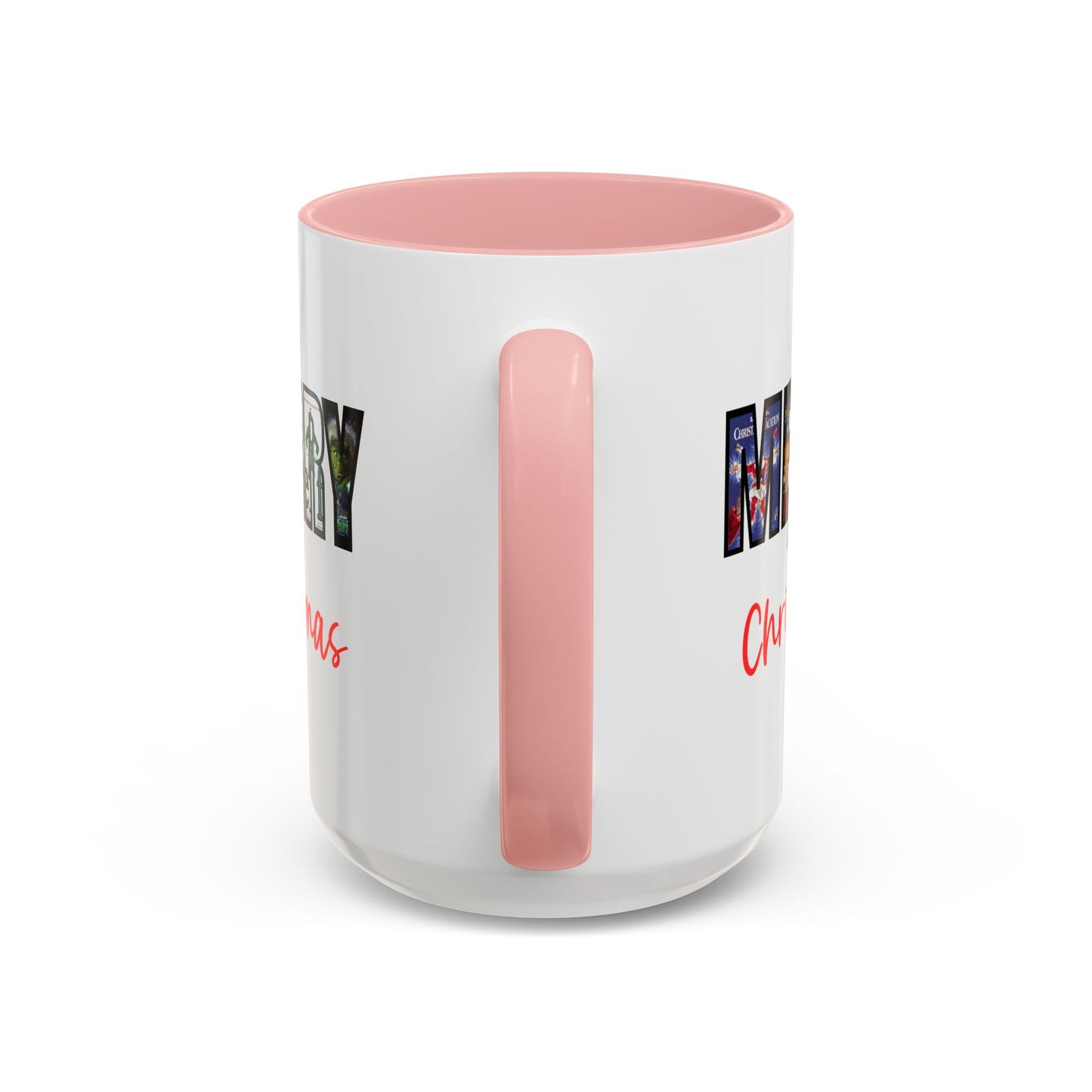 Cute Merry Christmas Nostalgic Holiday Movie Poster Mug | Christmas Gift | Christmas Bells | 11oz Accent Mug | 15oz