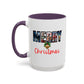 Merry Christmas Nostalgic Movie Poster Mug | 11oz | 15oz | Christmas Gift | Funny Christmas Gift | Accent Mug