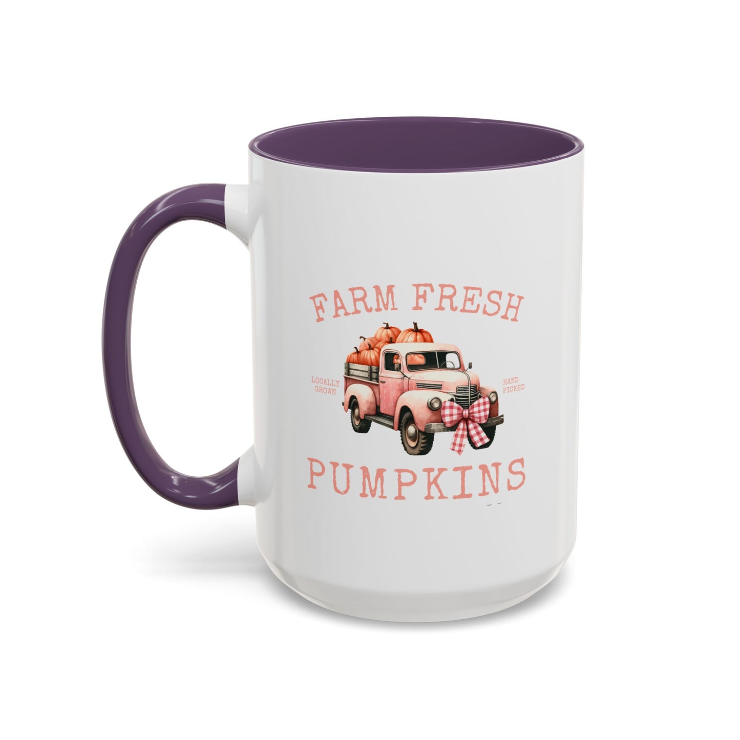 Farm Fresh Pumpkins Fall Mug | Pumpkin Truck | Gift for Her | Gift for Nature Lover | Fall Mug | Fall Season Mug | Gift for Her | Fall Mug | 11oz Accent Mug | 15oz Accent Mug