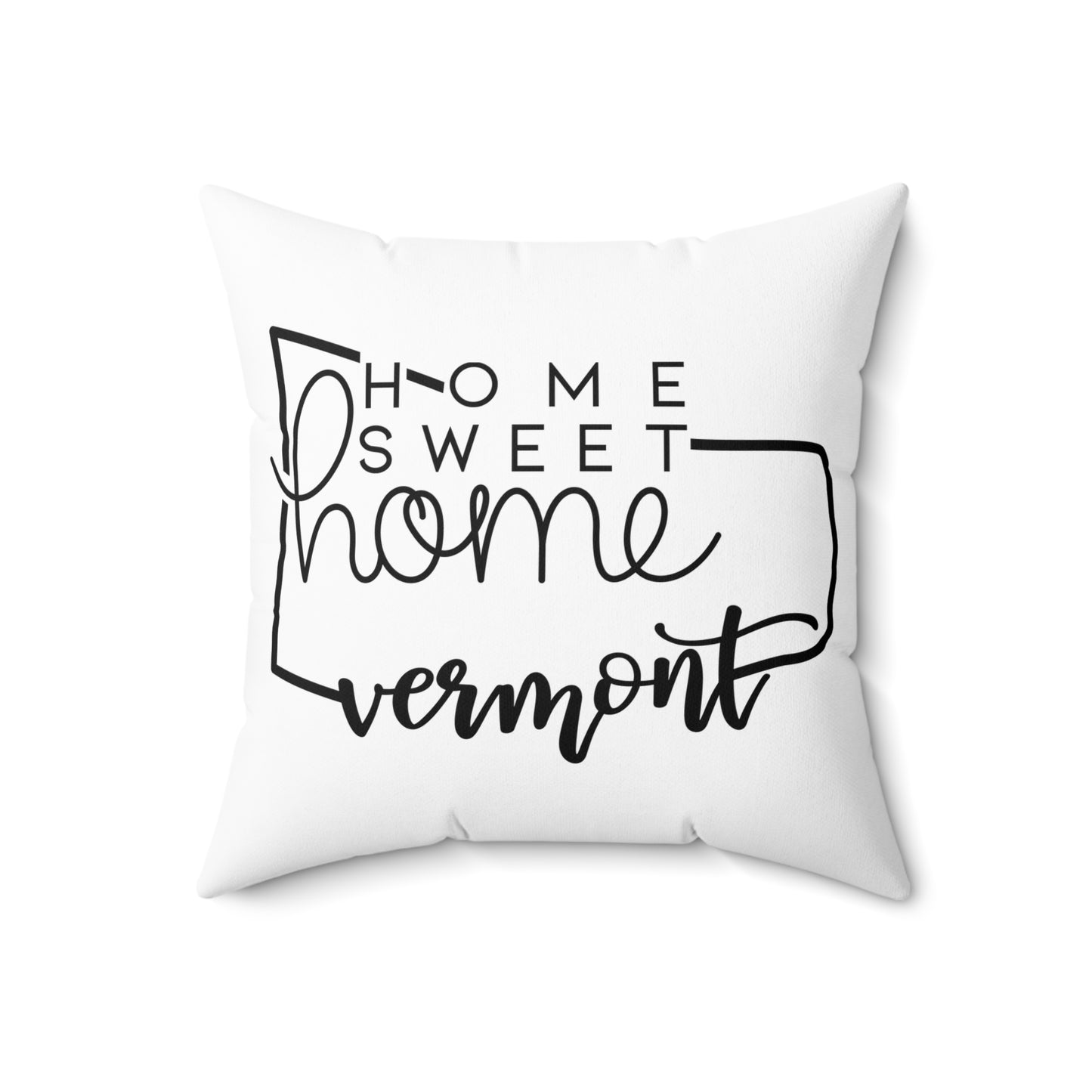 Home Sweet Home Vermont Decorative Pillow | Gift For Her | Home Decor | State Gift | Customized State Pillow