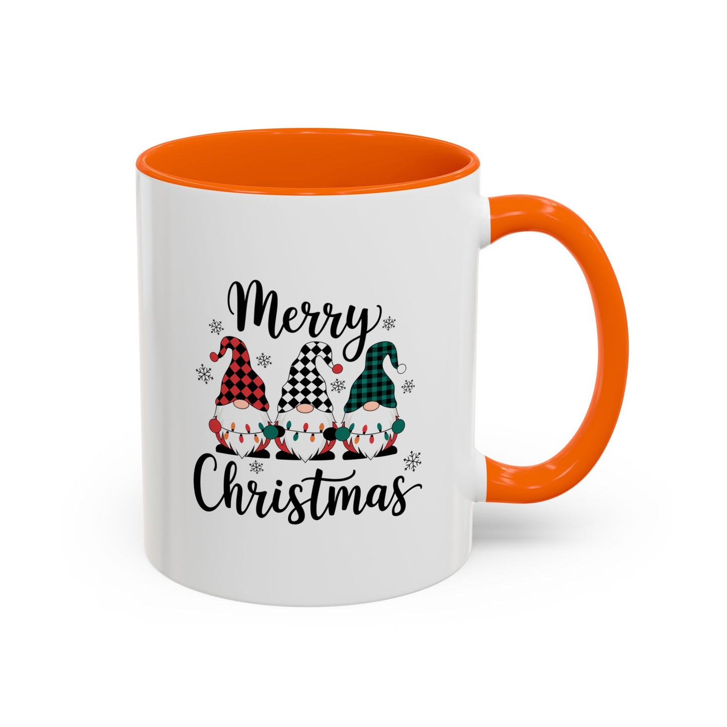 Cute Colorful Merry Christmas Elves In Colorful Hats | Christmas Mug | Christmas Gift | 11oz Accent Mug | 15oz Accent Mug
