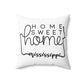 Home Sweet Home Mississippi Decorative Pillow | Gift For Her | Home Decor | State Gift | Customized State Pillow