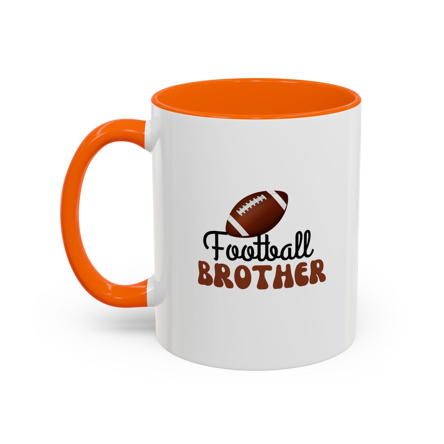 Football Brother Mug | Sports Fan Gift | Kids Mug | Sibling Gift | 11oz Accent Mug | 15oz Accent Mug