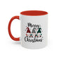 Cute Colorful Merry Christmas Elves In Colorful Hats | Christmas Mug | Christmas Gift | 11oz Accent Mug | 15oz Accent Mug
