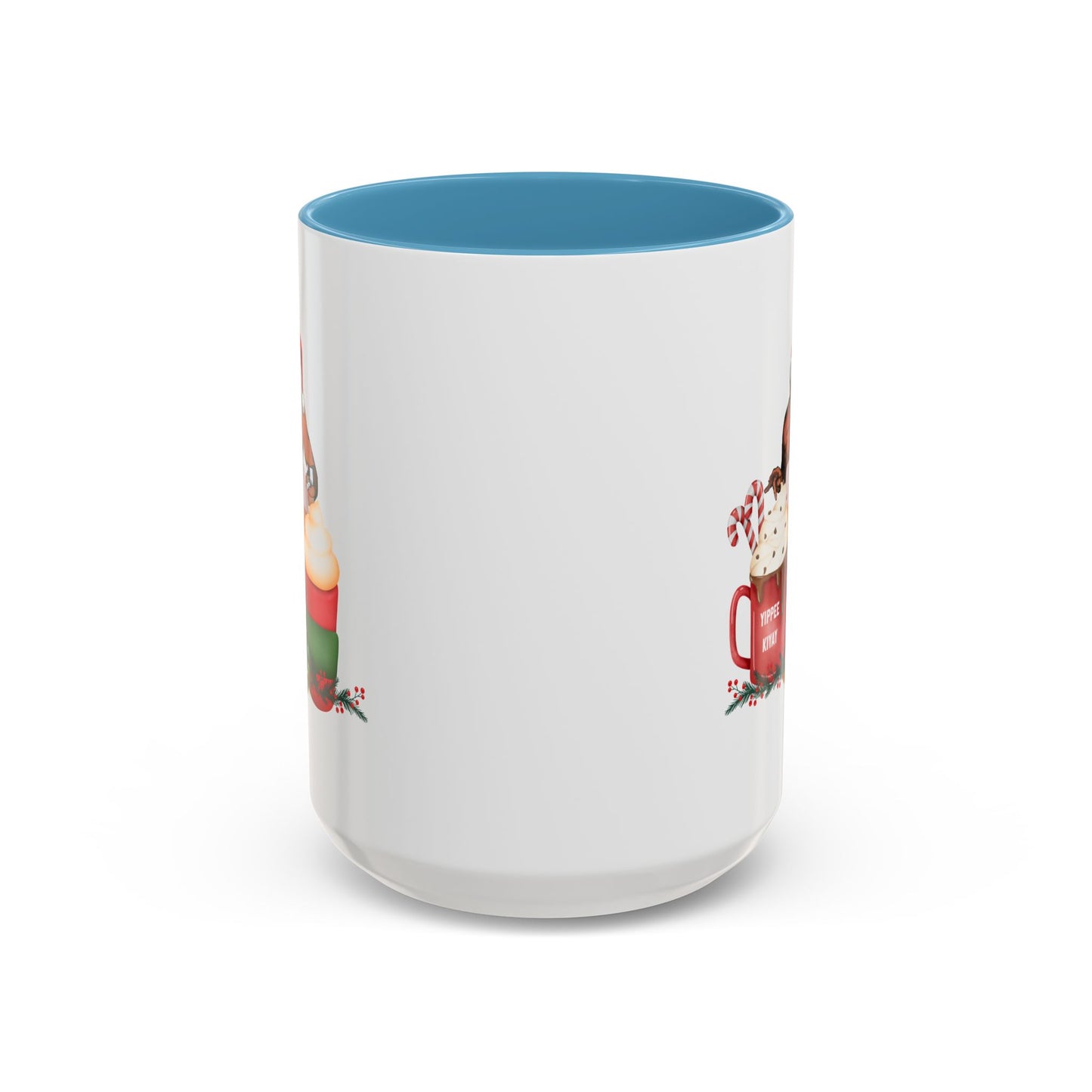 Cute Yippee Kiyay Nostalgic Movie Quote | Christmas Movie Fan Gift | Funny Christmas Gift| 1980s Nostalgia |11oz Accent Mug| 15oz Accent Mug