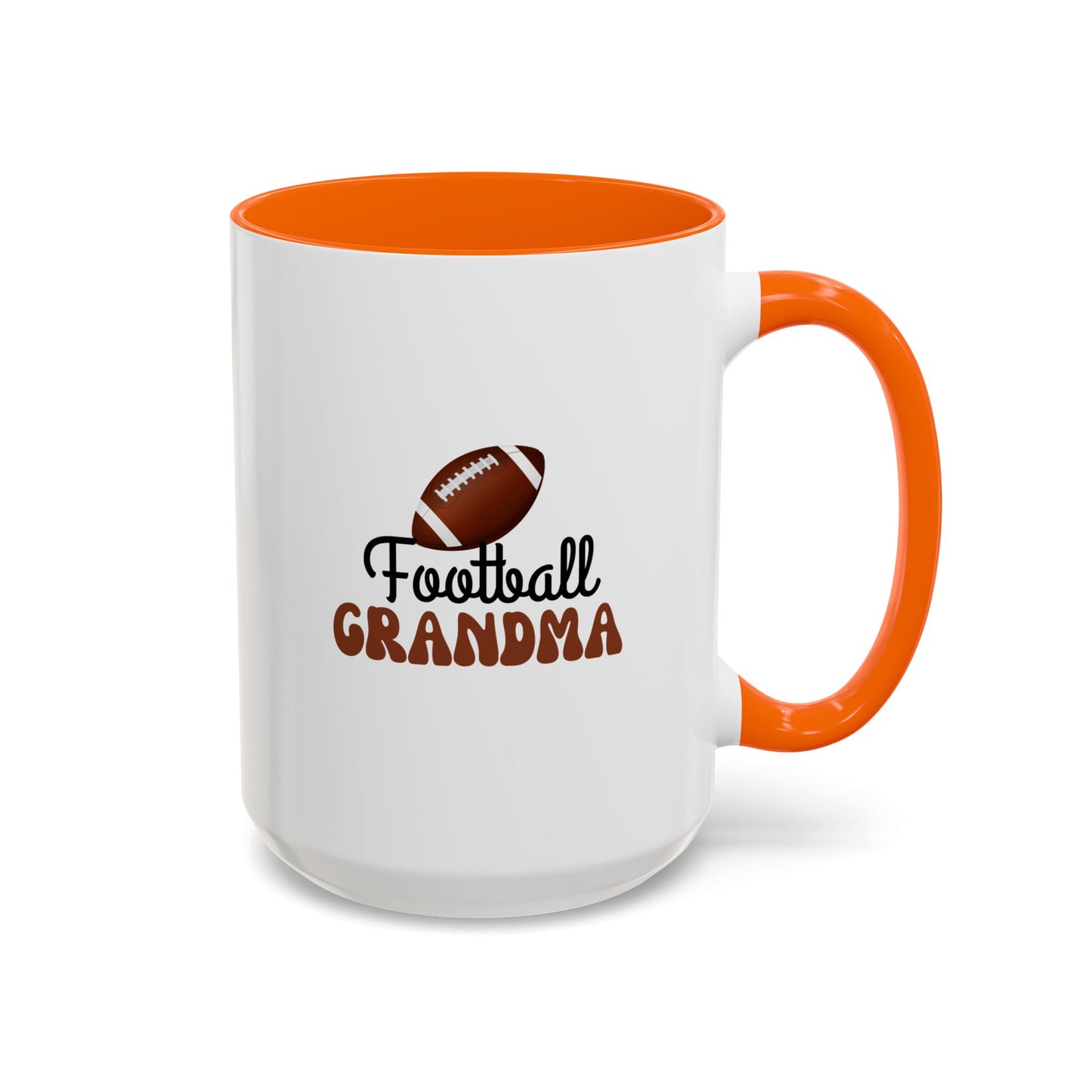 Football Grandma Mug | Sports Fan Gift | Proud Grandma Gift | Ceramic Mug | 11oz Accent Mug | 15oz Accent Mug