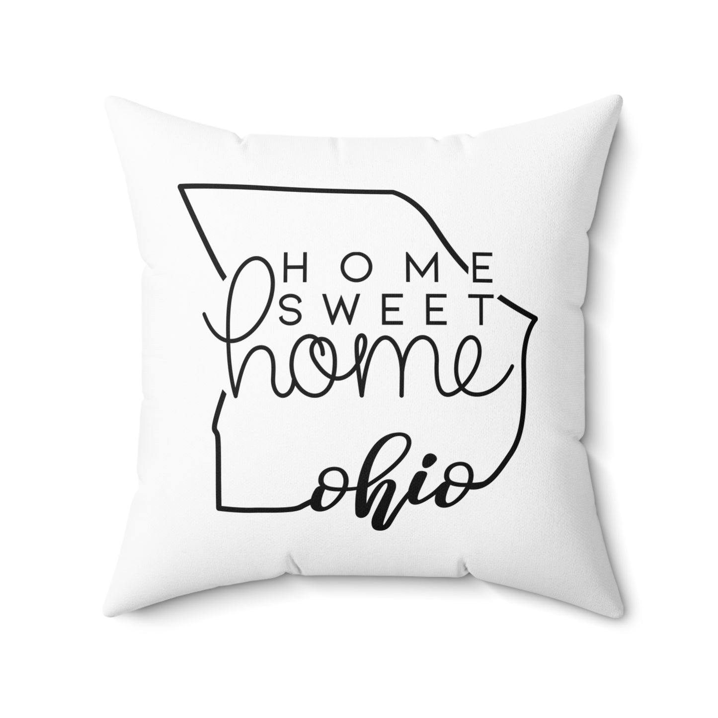Home Sweet Home Ohio Decorative Pillow | Gift For Her | Home Decor | State Gift | Customized State Pillow