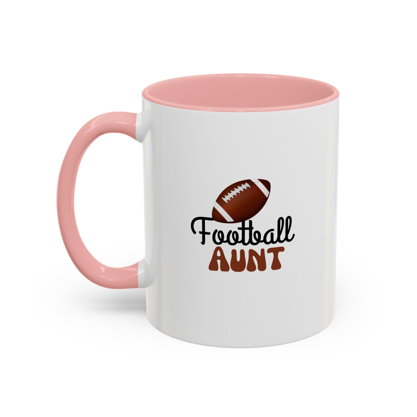 Football Aunt Mug | Sports Fan Gift | Favorite Aunt Gift | Funny Gift | 11oz Accent Mug | 15oz Accent Mug