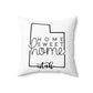 Home Sweet Home Utah Decorative Pillow | Gift For Her | Home Decor | State Gift | Customized State Pillow