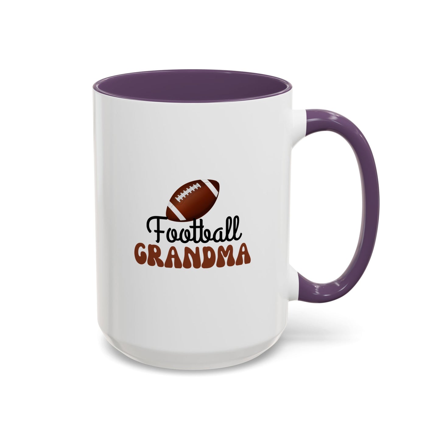 Football Grandma Mug | Sports Fan Gift | Proud Grandma Gift | Ceramic Mug | 11oz Accent Mug | 15oz Accent Mug