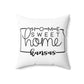 Home Sweet Home Kansas Decorative Pillow | Gift For Her | Home Decor | State Gift | Customized State Pillow
