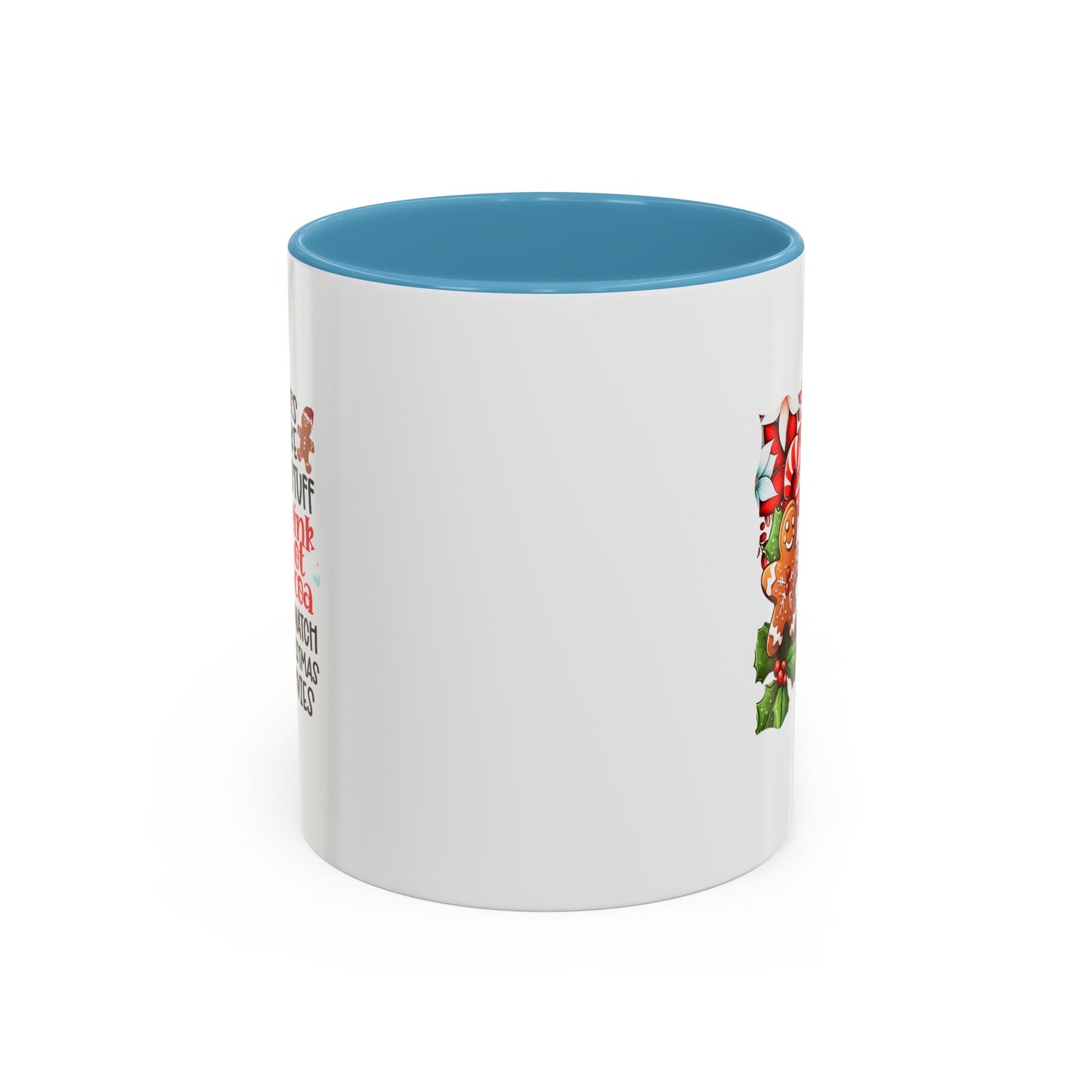 Cute Gingerbread Christmas Mug | Christmas Gift Idea | Christmas Movie Watching Mug | 11oz Accent Mug | 15oz Accent Mug | Gift Idea