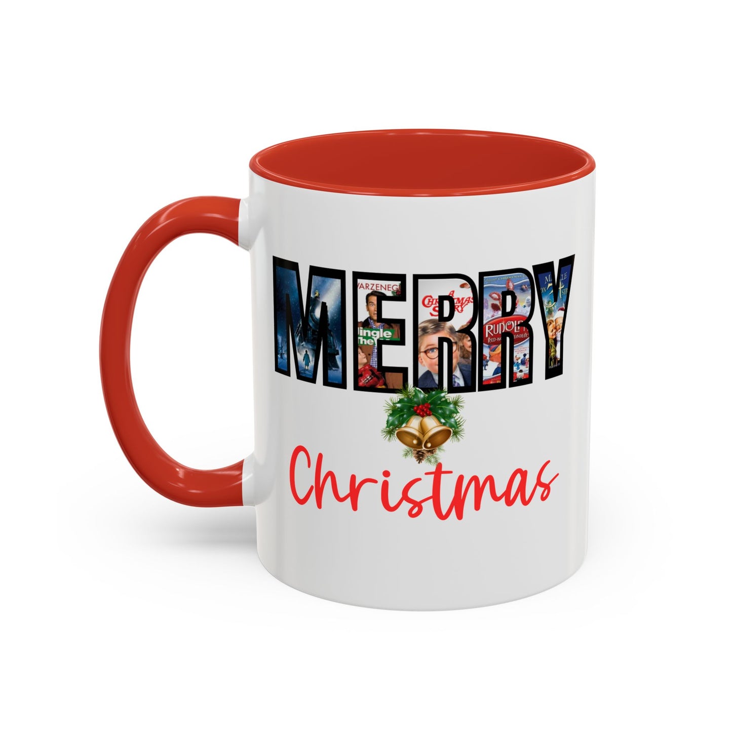 Merry Christmas Nostalgic Movie Poster Mug | 11oz | 15oz | Christmas Gift | Funny Christmas Gift | Accent Mug