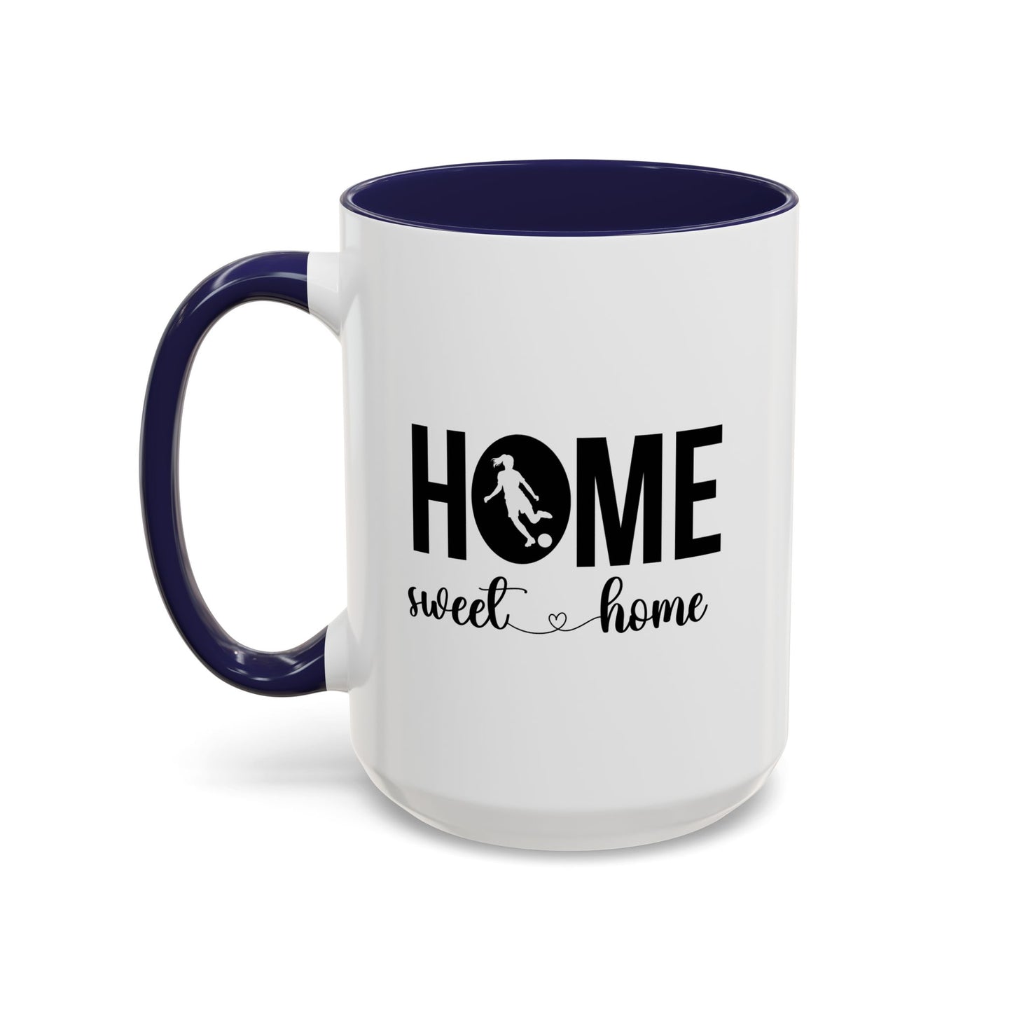 Female Soccer Player Home Sweet Home Mug | Soccer Gift | Sports Mug |11oz Accent Mug | 15oz Accent Mug