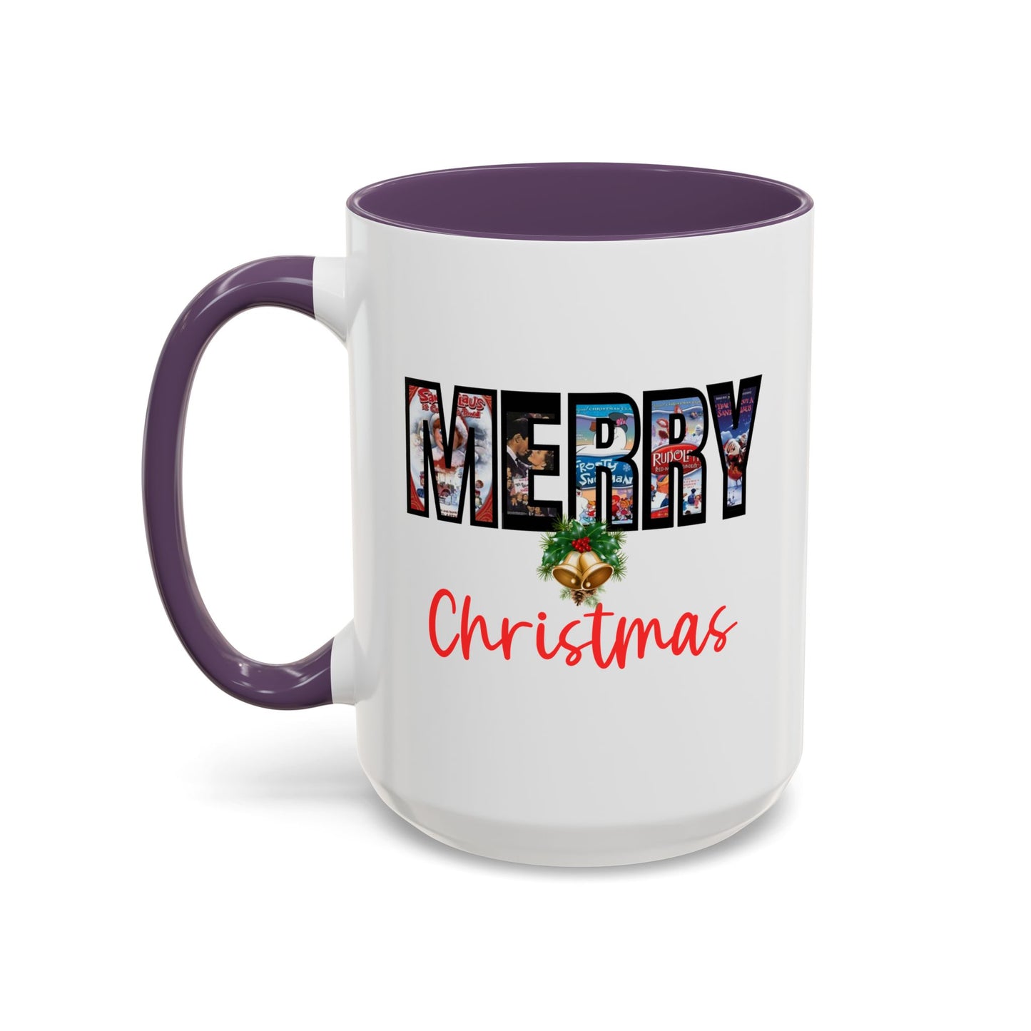 Merry Christmas Nostalgic Movie Poster Mug | Christmas Gift | Funny Christmas Gift | Accent Mug