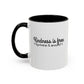 Kindness Is Free Quote Mug | Motivational Quote Gift | Ceramic Mug | 11oz Accent Mug | 15oz Accent Mug