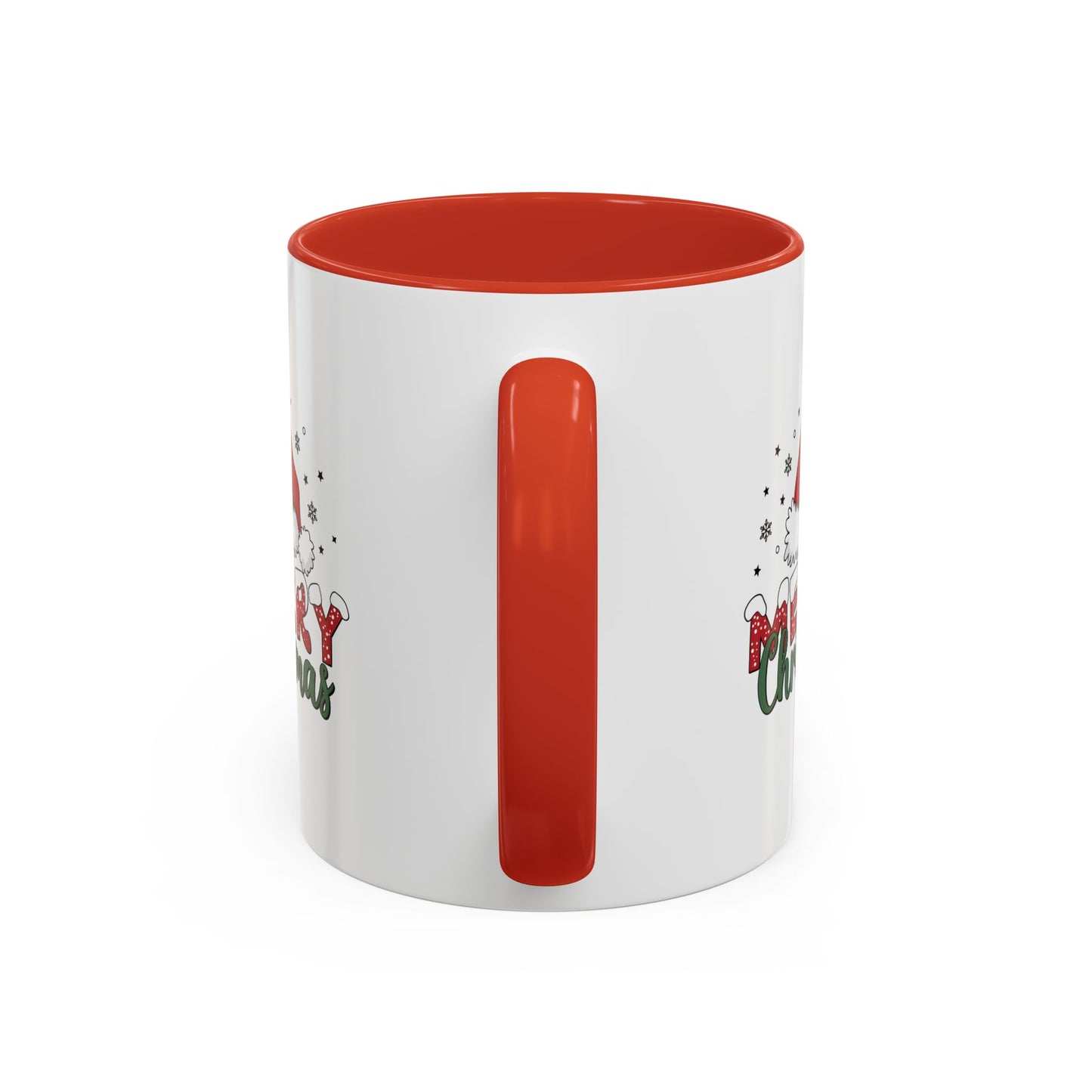 Merry Christmas Santa Hat | Cute Christmas Mug | Christmas Gift | 11oz Accent Mug | 15oz Accent Mug | Gift for Kids | Teen Gitf