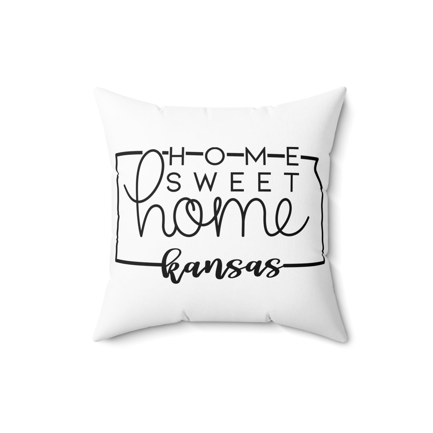 Home Sweet Home Kansas Decorative Pillow | Gift For Her | Home Decor | State Gift | Customized State Pillow