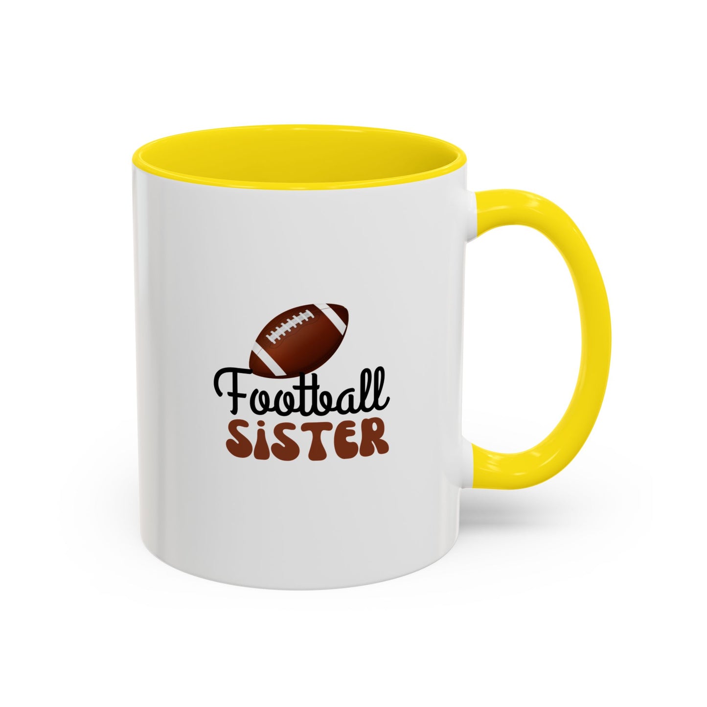 Football Sister Mug | Sports Fan Gift | Kids Mug | Sibling Gift | 11oz Accent Mug | 15oz Accent Mug