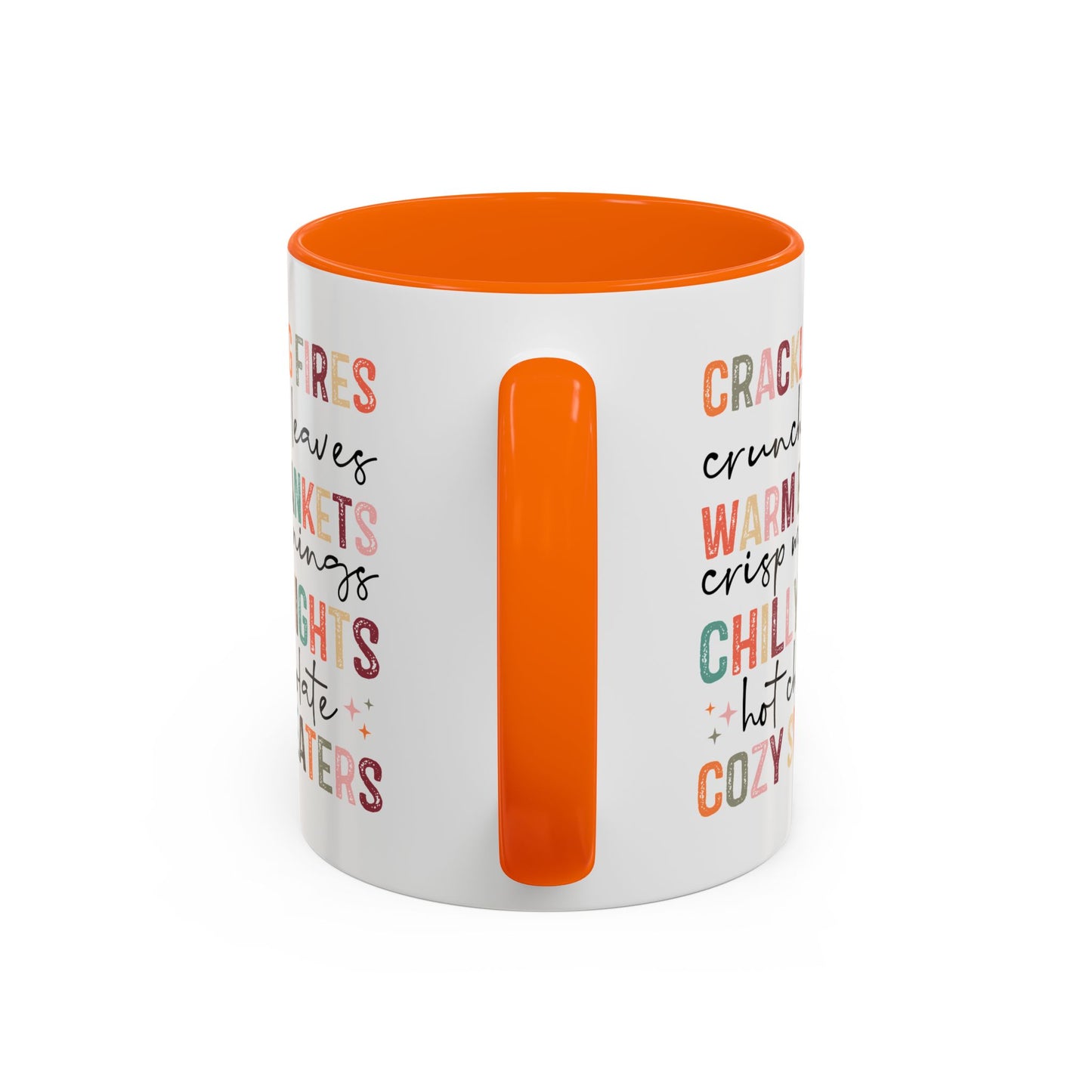 Colorful Crackling Fires Crunchy Leaves Fall Vibes Mug | Fall Season Mug | Nature Lover Gift Idea | Fall Mug | 11oz Accent Mug | 15oz Accent Mug