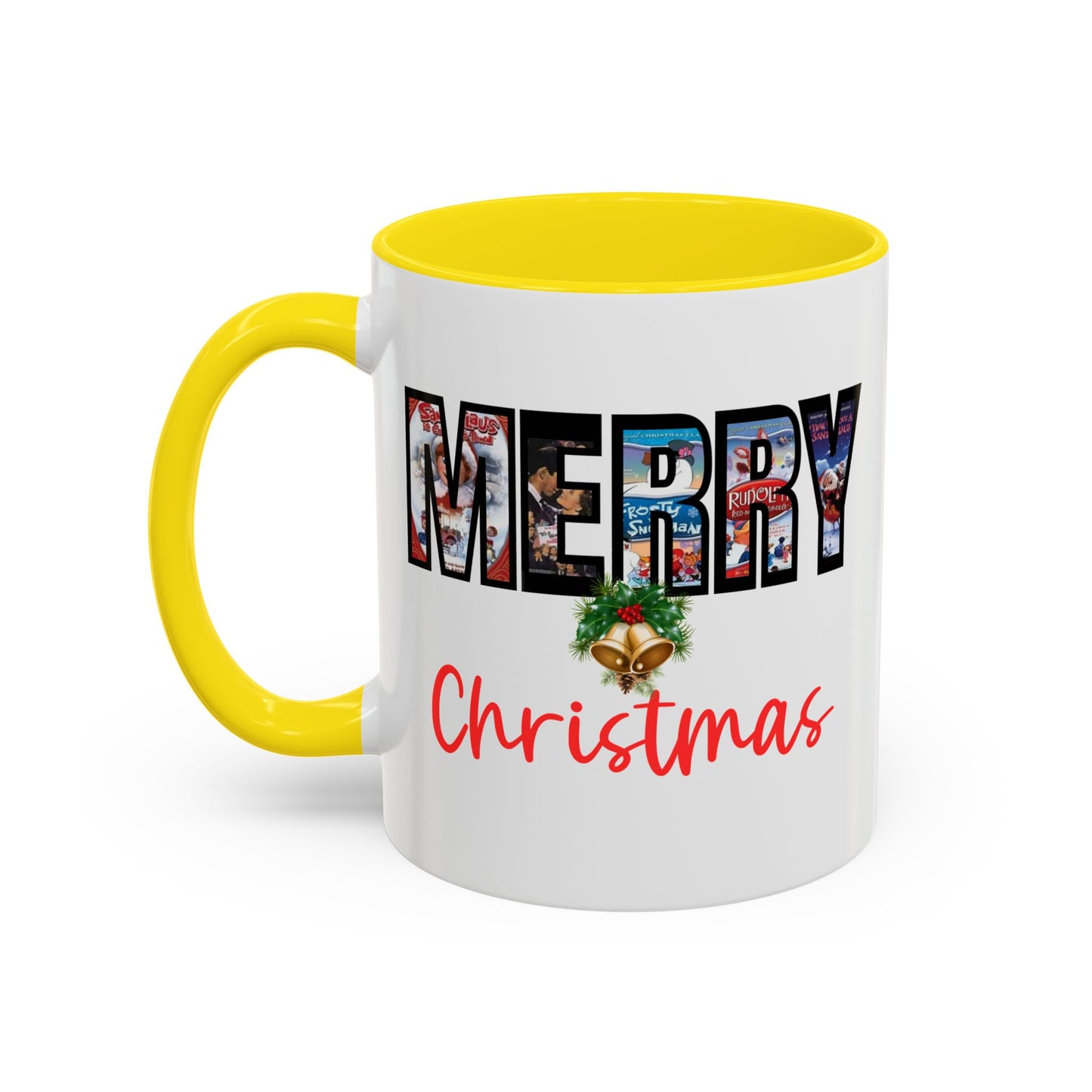 Merry Christmas Nostalgic Movie Poster Mug | Christmas Gift | Funny Christmas Gift | Accent Mug