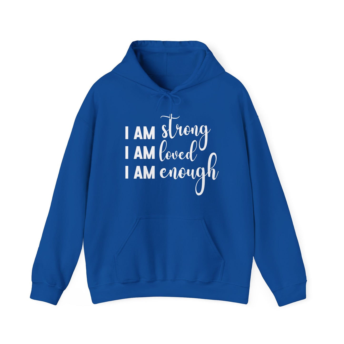 I Am Strong Message Hoodie | Motivational Gift For Her | Inspirational Quote