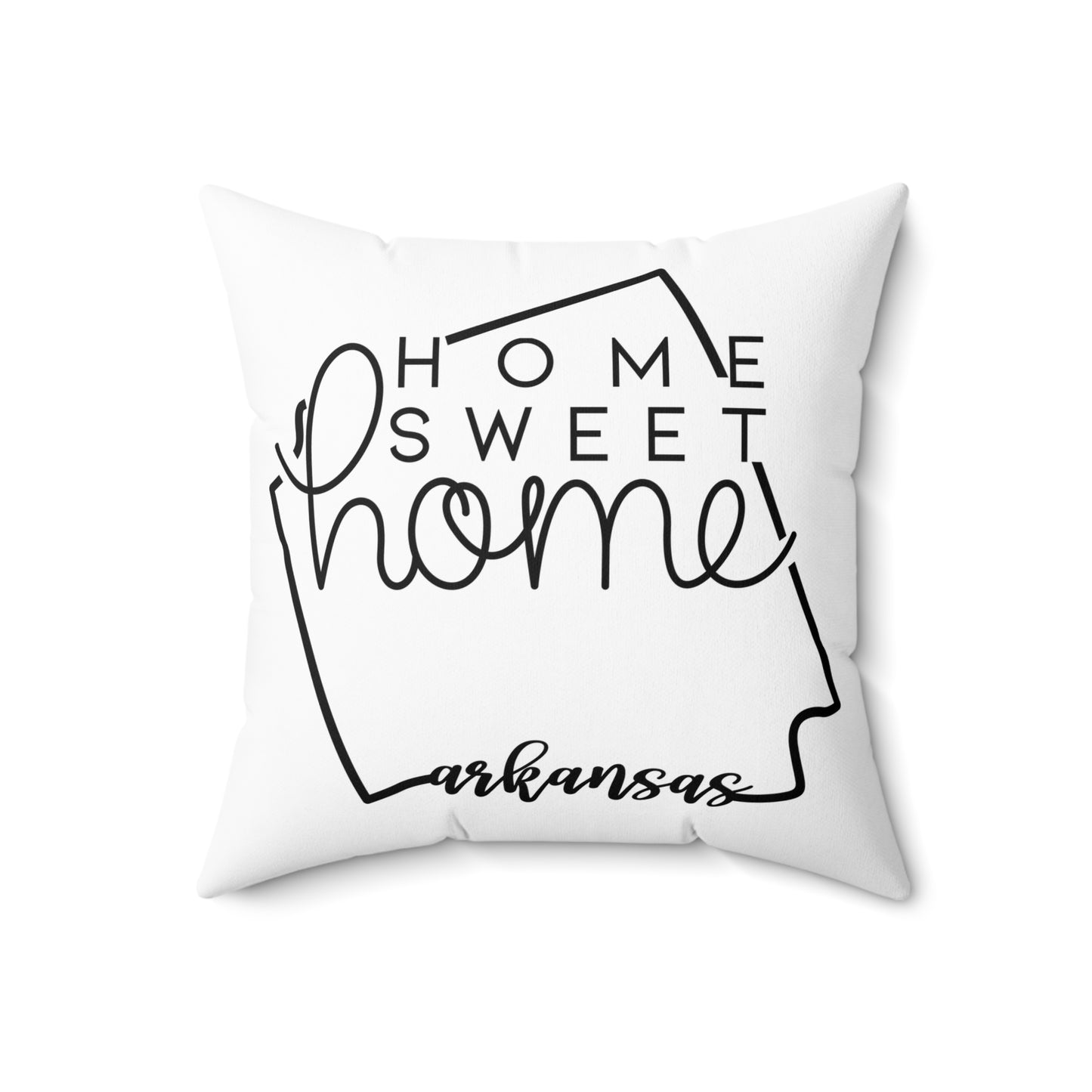 Home Sweet Home Arkansas Decorative Pillow | Gift For Her | Home Decor | State Gift | Customized State Pillow