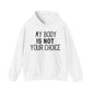 My Body Is Not Your Choice Viral Message Hoodie | Motivational Gift For Her | Inspirational Quote