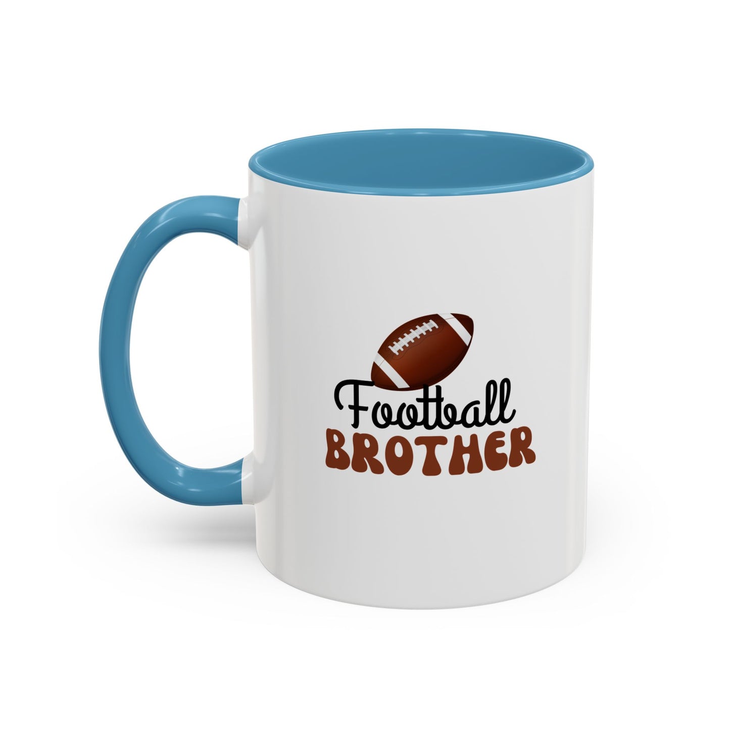 Football Brother Mug | Sports Fan Gift | Kids Mug | Sibling Gift | 11oz Accent Mug | 15oz Accent Mug