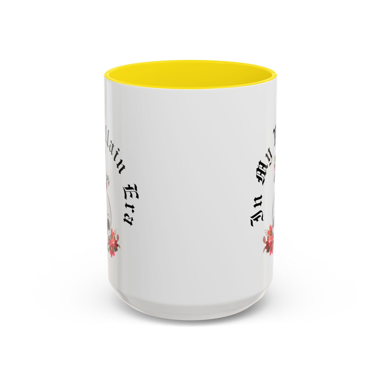 Cute In My Villain Era Mug | Villain Era | Decorative Roses with Skull Mug | Cute Villain Mug | 11oz Accent Mug | 15oz Accent Mug