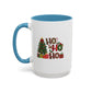Ho Ho Ho Christmas Mug | Cute Christmas Tree Gift Mug | Christmas Gift | 11oz Accent Mug | 15oz Accent Mug