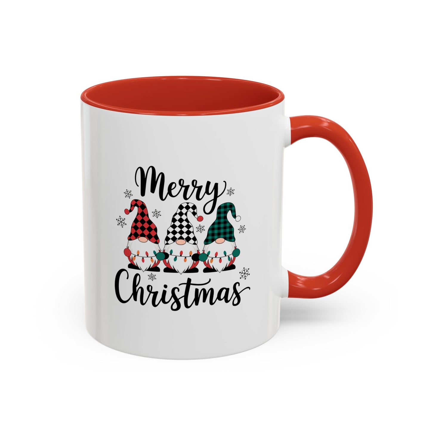 Cute Colorful Merry Christmas Elves In Colorful Hats | Christmas Mug | Christmas Gift | 11oz Accent Mug | 15oz Accent Mug