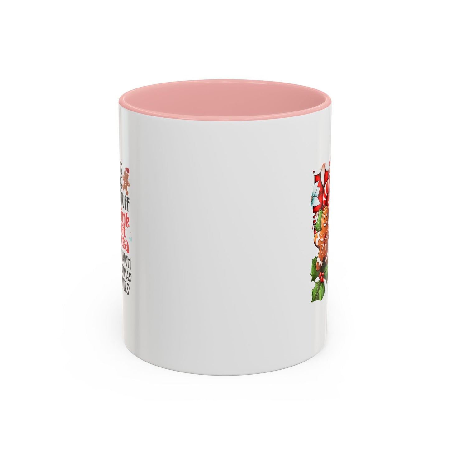 Cute Gingerbread Christmas Mug | Christmas Gift Idea | Christmas Movie Watching Mug | 11oz Accent Mug | 15oz Accent Mug | Gift Idea