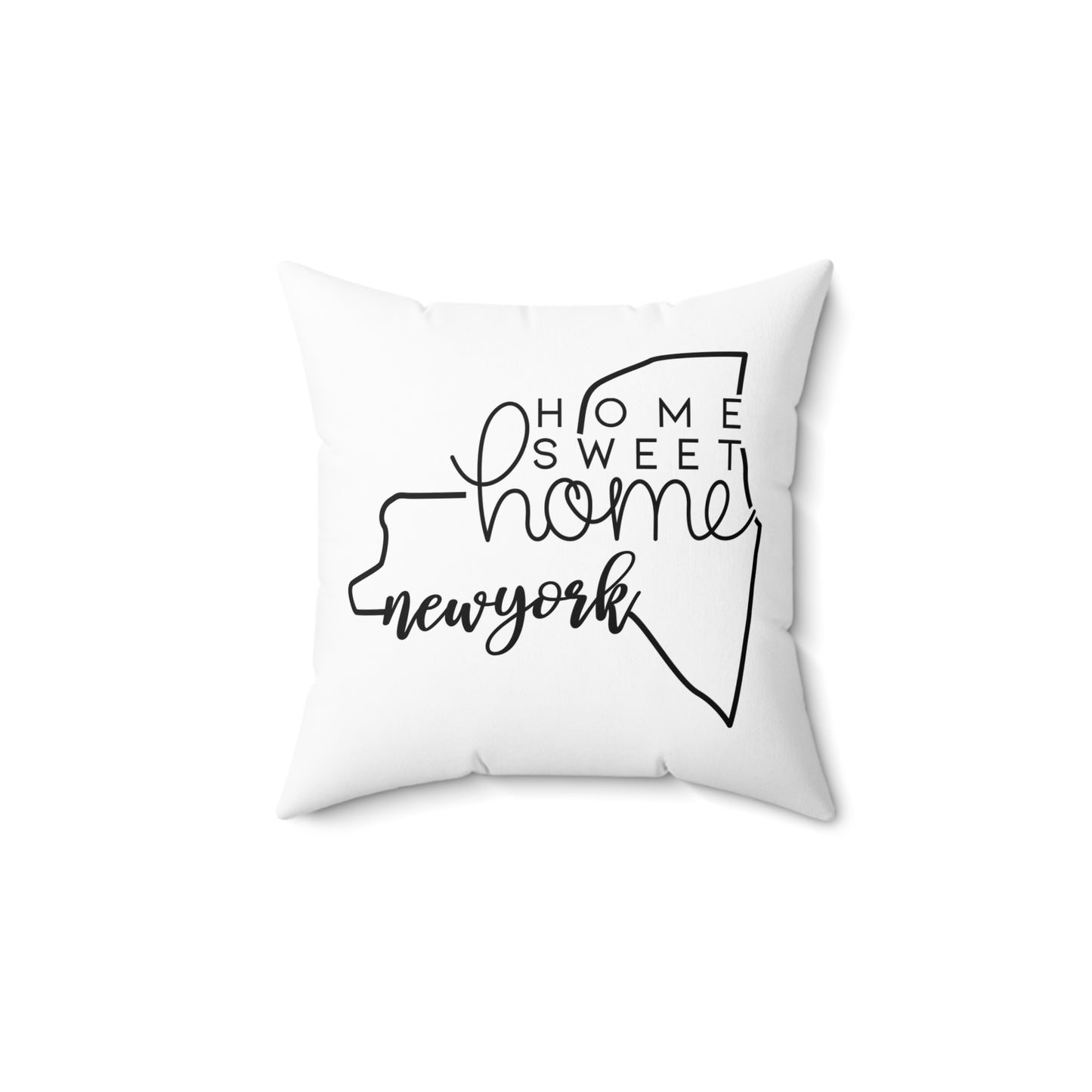 Home Sweet Home New York Decorative Pillow | Gift For Her | Home Decor | State Gift | Customized State Pillow