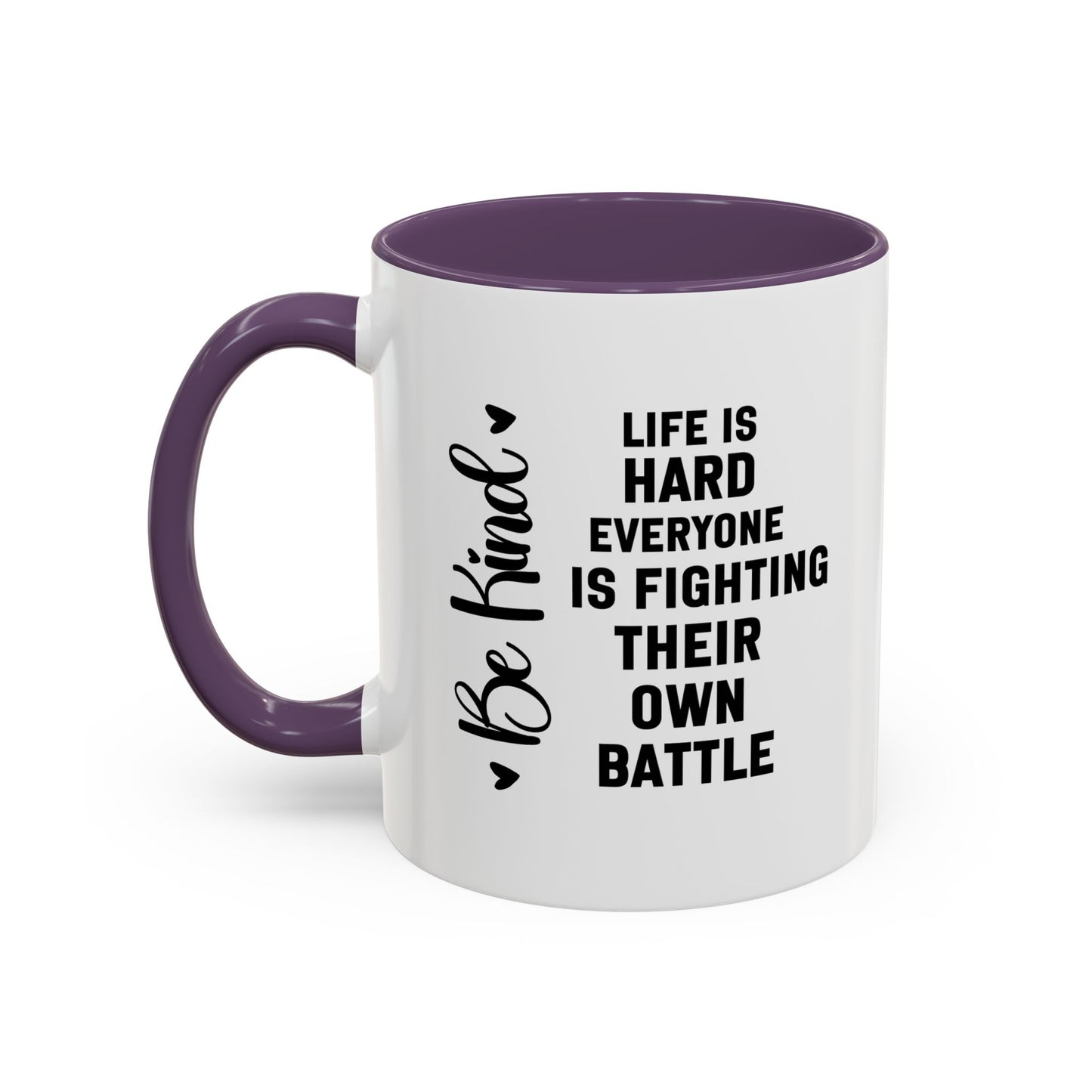 Cute Be Kind Inspirational Quote Gift | Motivational Quote Gift | Ceramic Mug | Gift for Her | 11oz Accent Mug | 15oz Accent Mug