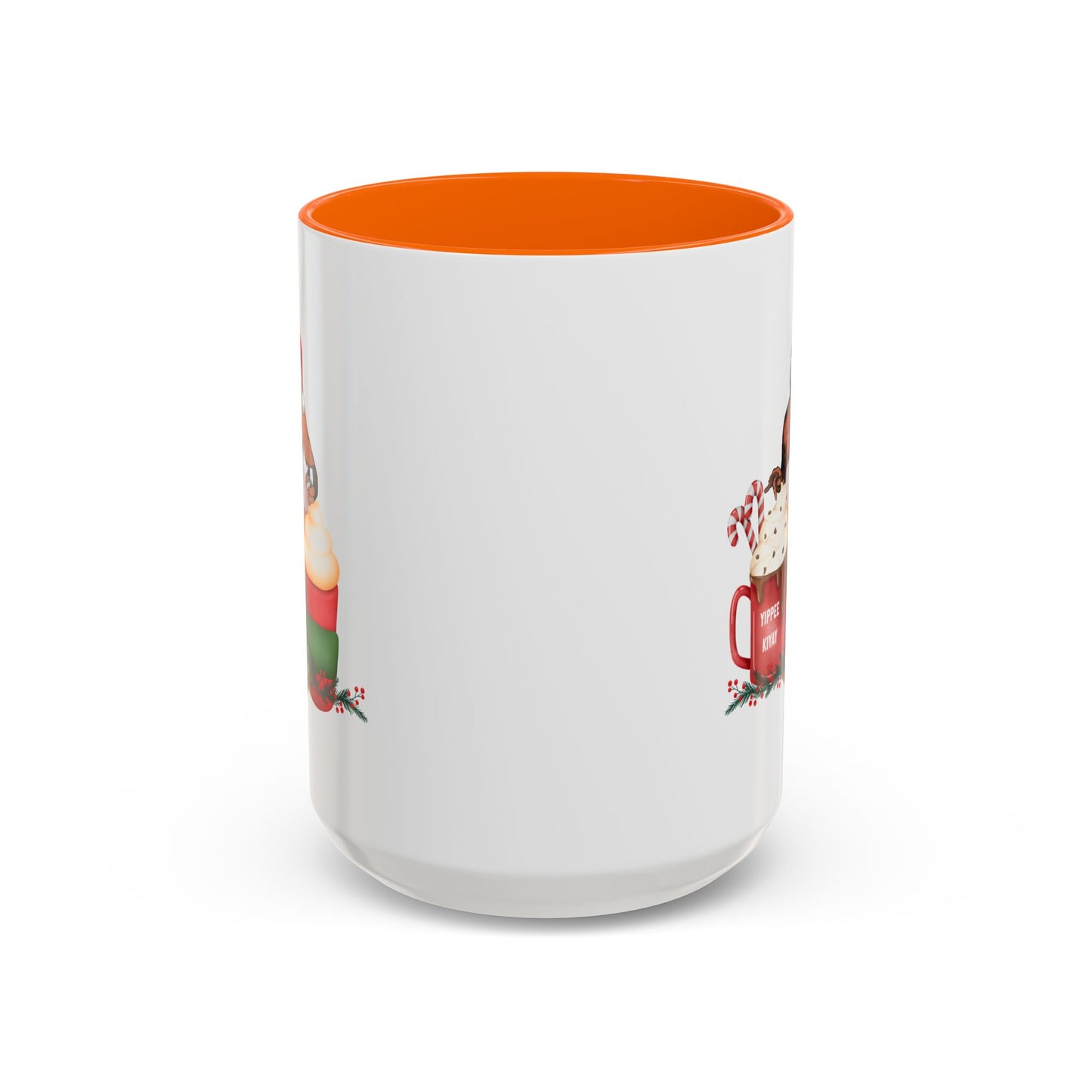 Cute Yippee Kiyay Nostalgic Movie Quote | Christmas Movie Fan Gift | Funny Christmas Gift| 1980s Nostalgia |11oz Accent Mug| 15oz Accent Mug