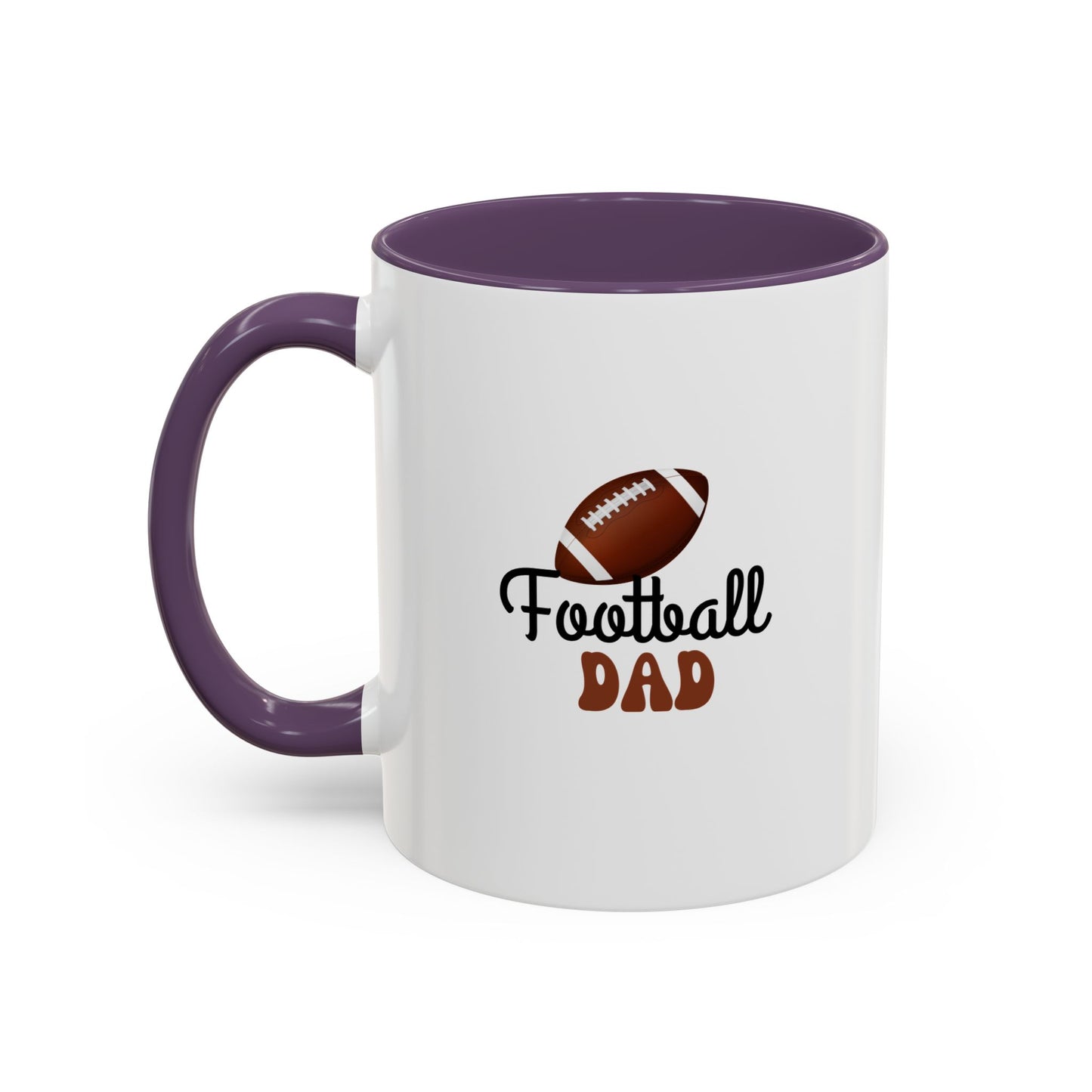 Football Dad Mug | Sports Fan Gift | Proud Father Gift | Funny Gift For Dad | 11oz Accent Mug | 15oz Accent Mug | Fall Gift