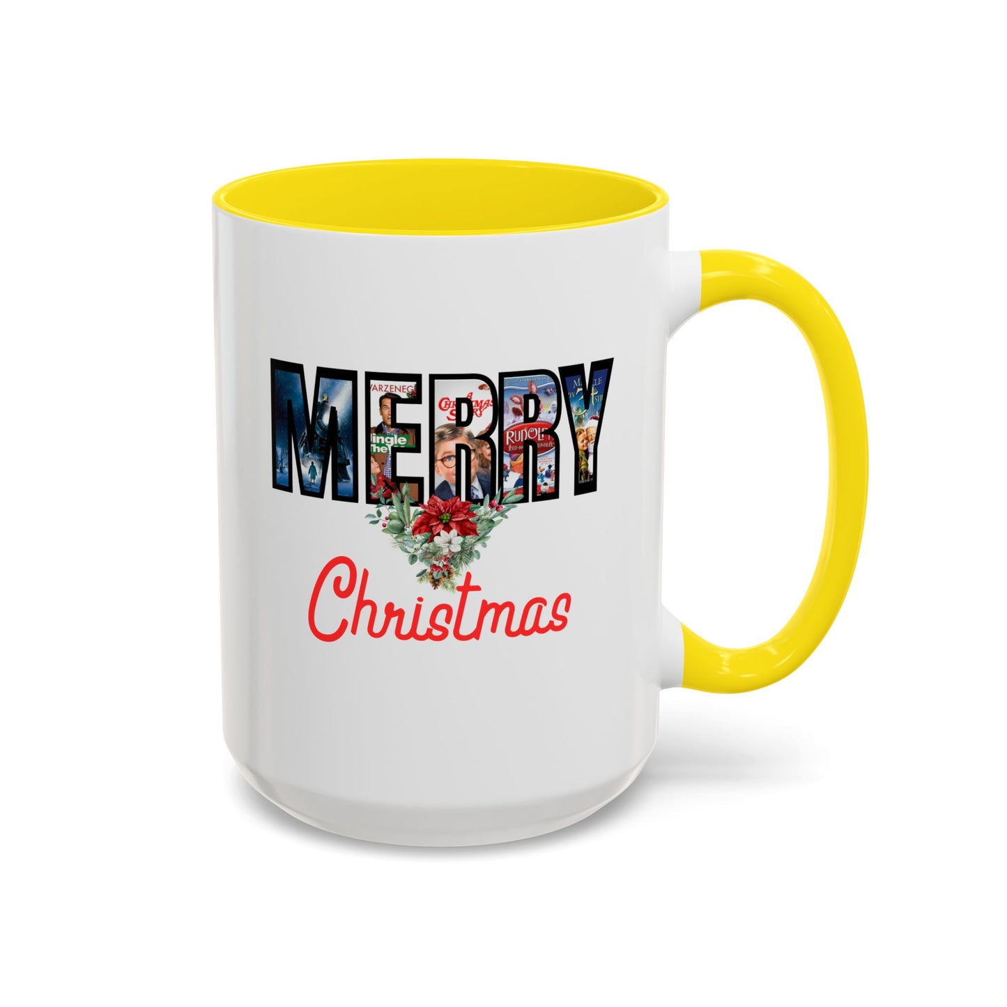 Merry Christmas Nostalgic Movie Poster Mug | 11oz | 15oz | Christmas Gift | Funny Christmas Gift | Accent Mug