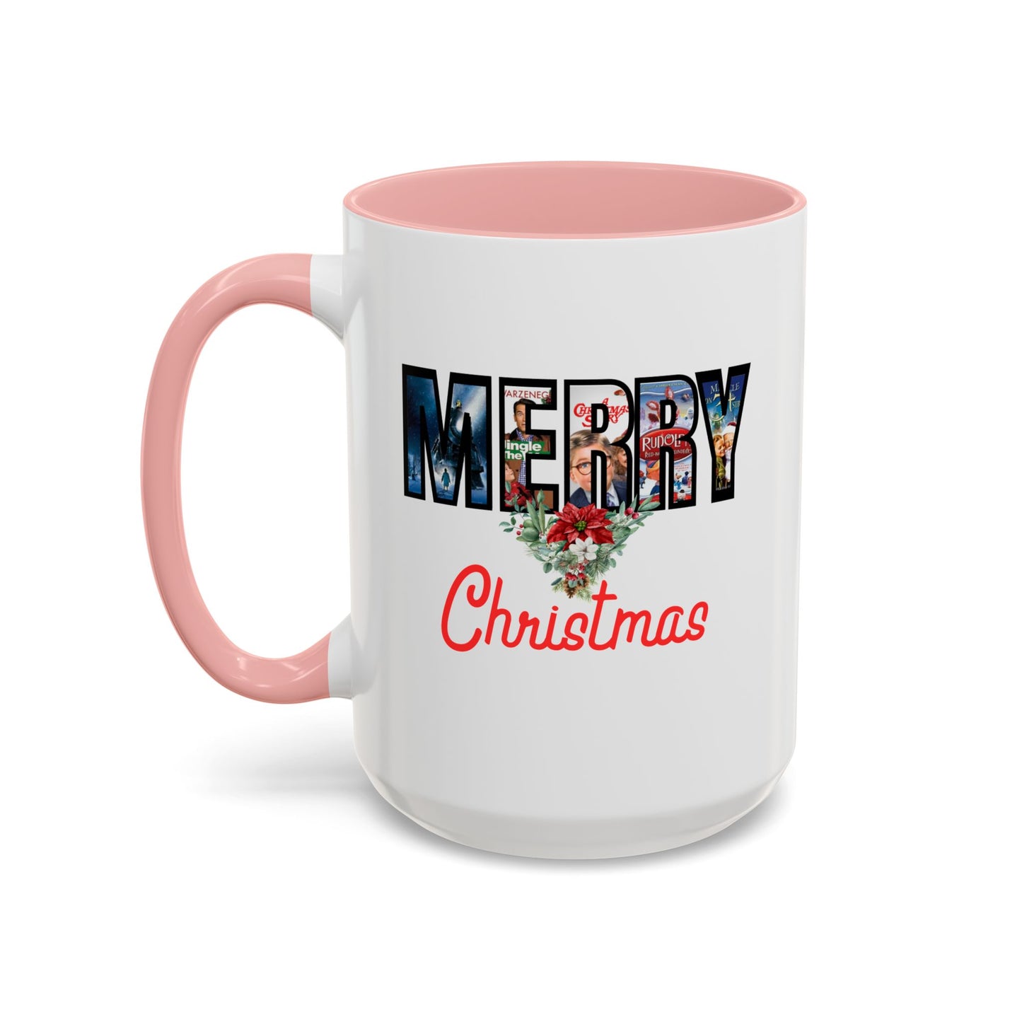 Merry Christmas Nostalgic Movie Poster Mug | 11oz | 15oz | Christmas Gift | Funny Christmas Gift | Accent Mug