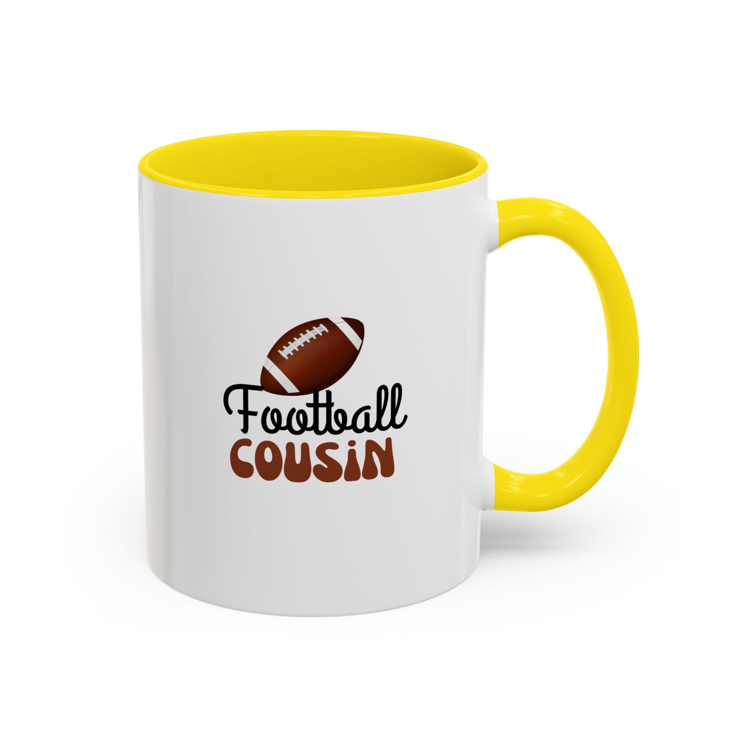 Football Cousin Mug | Sports Fan Gift | Proud Cousin Gift | Ceramic Mug | 11oz Accent Mug | 15oz Accent Mug