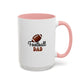 Football Dad Mug | Sports Fan Gift | Proud Father Gift | Funny Gift For Dad | 11oz Accent Mug | 15oz Accent Mug | Fall Gift