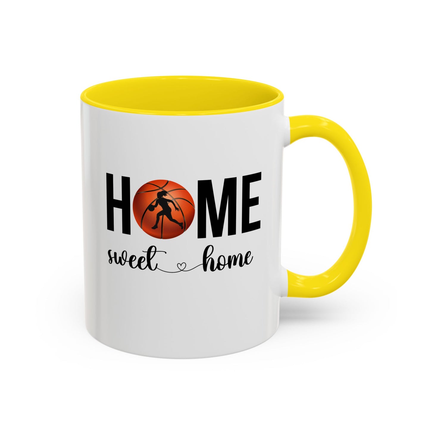Female Basketball Player Mug | Home Sweet Home Mug | Sports Mug |11oz Accent Mug | 15oz Accent Mug | Gift Idea