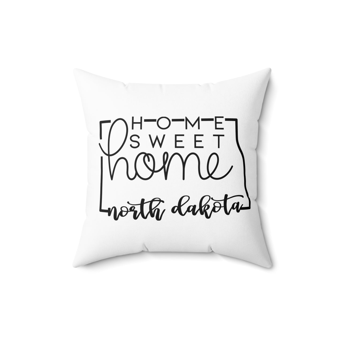 Home Sweet Home North Dakota Decorative Pillow | Gift For Her | Home Decor | State Gift | Customized State Pillow