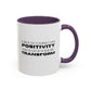 Surround Yourself With Positivity Inspirational Quote | Motivational Gift | Ceramic Mug | 11oz Accent Mug | 15oz Accent Mug