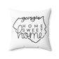 Home Sweet Home Georgia Decorative Pillow | Gift For Her | Home Decor | State Gift | Customized State Pillow
