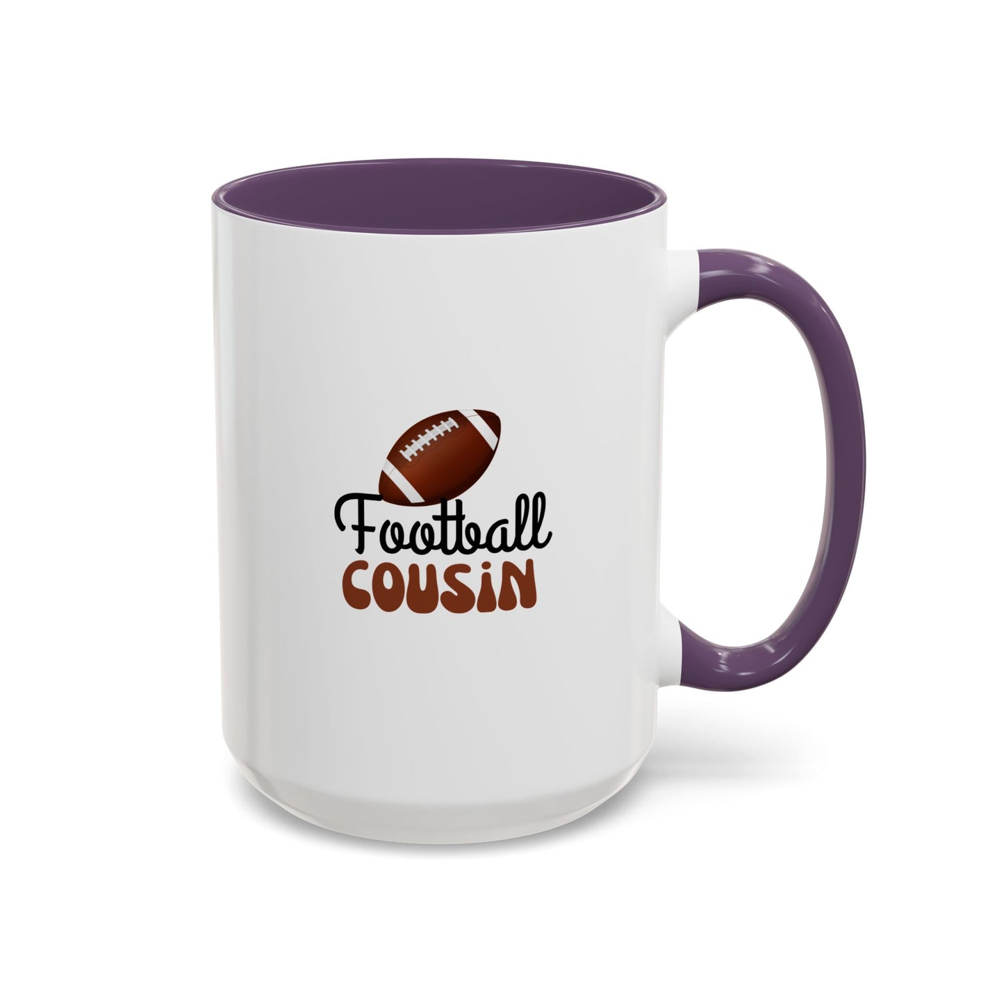 Football Cousin Mug | Sports Fan Gift | Proud Cousin Gift | Ceramic Mug | 11oz Accent Mug | 15oz Accent Mug